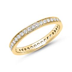 🦚 Eternity Ring 585er Gold 39 Diamanten