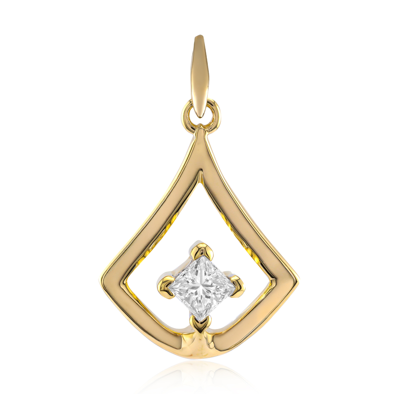 VVS1 (G) Diamant-Goldanhänger (Annette)