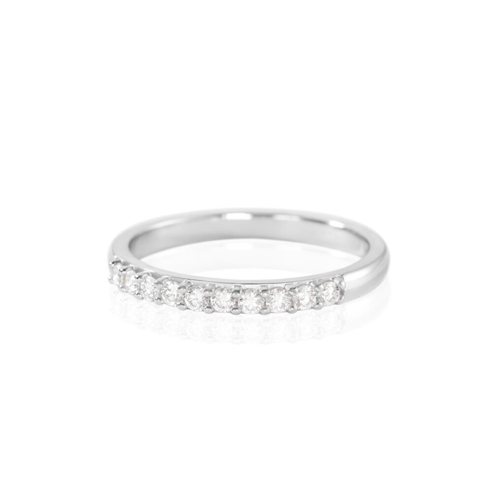 🦚 FIONA Damen Ring Weißgold 585 (14 Karat) Diamant Weiß 0,2 ct B 2 mm, Ring mit Stein