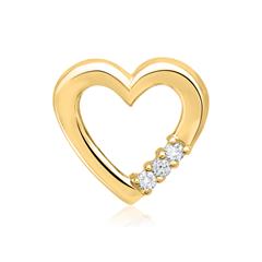 🦚 Anhänger 585er Gelbgold 3 Diamanten