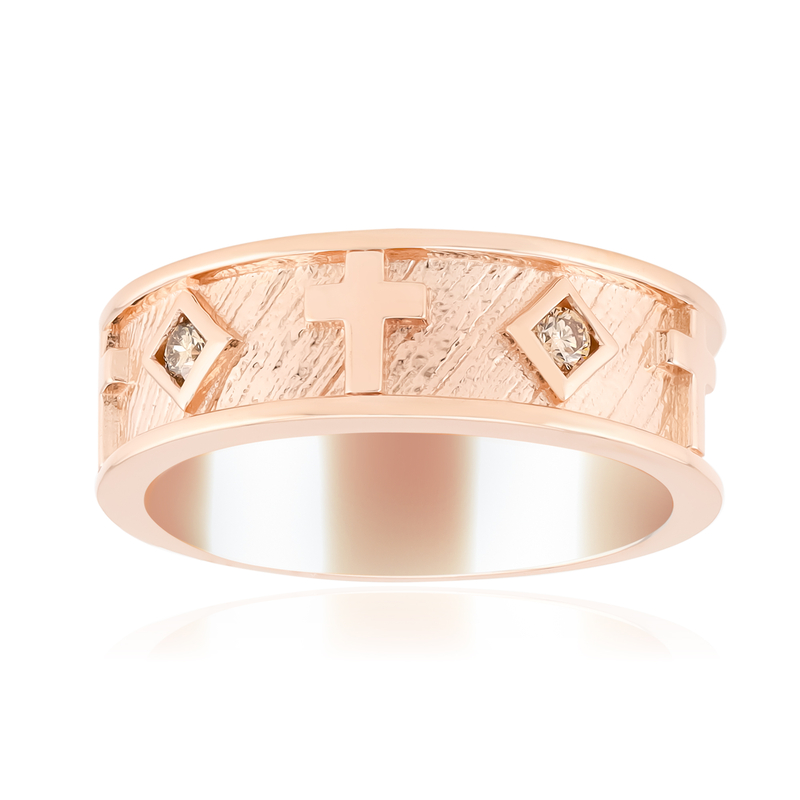 I1 Argyle-Rose de France-Brillant-Silberring (Annette)