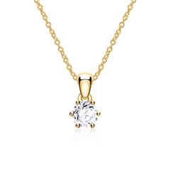 🦚 Diamantkette für Damen aus 585er Gold