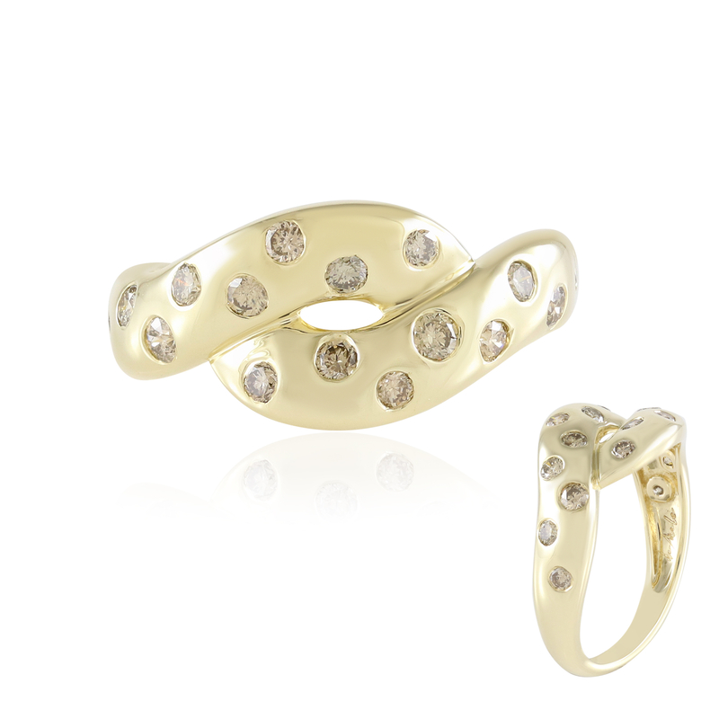 I2 Champagner-Brillant-Goldring (de Melo Gold)