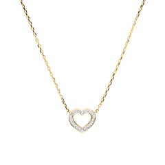 🦚 585er Gold Ankerkette Herz Diamanten