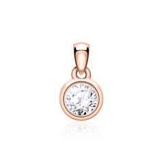 🦚 Anhänger für Damen aus 585er Roségold mit Brillant