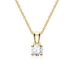 🦚 Diamantkette für Damen aus 585er Gold
