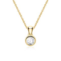 🦚 585er Goldkette mit einem Brillant