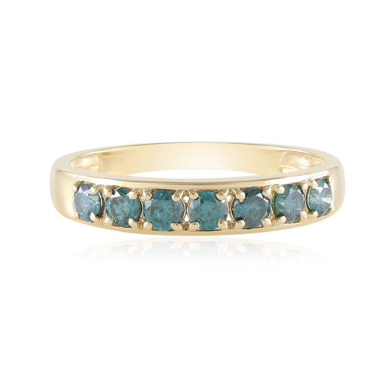 Blauer I2 Brillant-Goldring