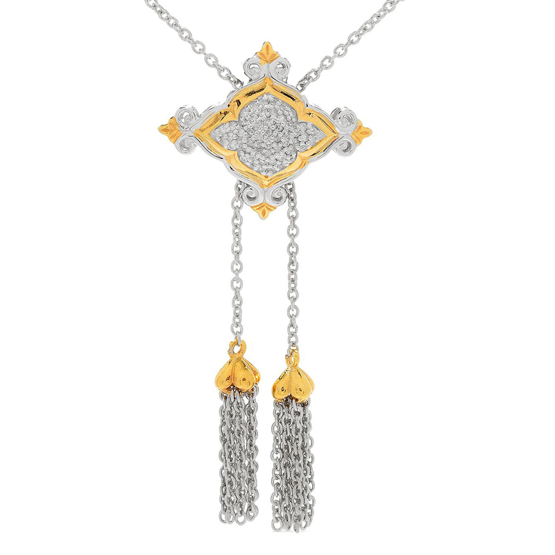 I1 (H) Diamant-Silbercollier (Gems en Vogue)