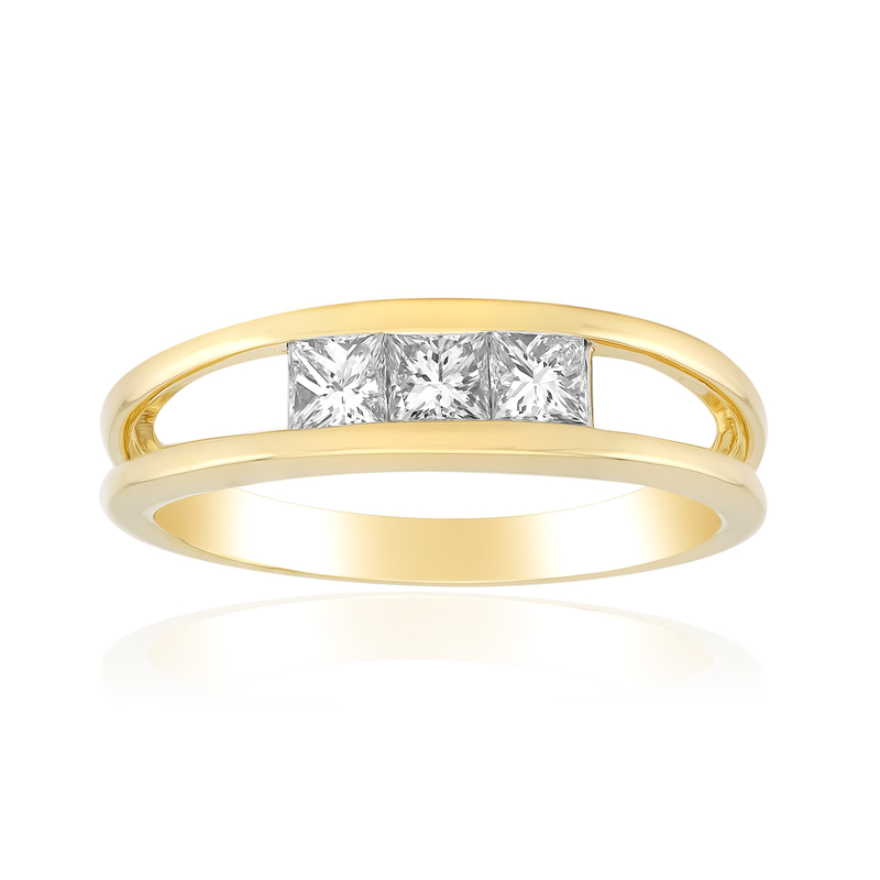 SI1 (G) Diamant-Goldring (Annette)