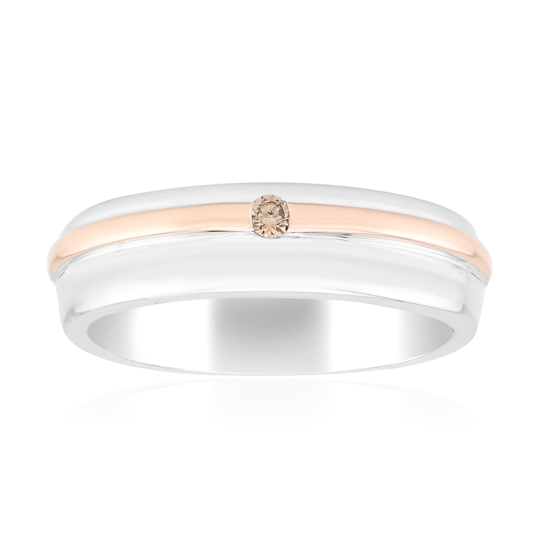 I1 Argyle-Rose de France-Brillant-Silberring (Annette)