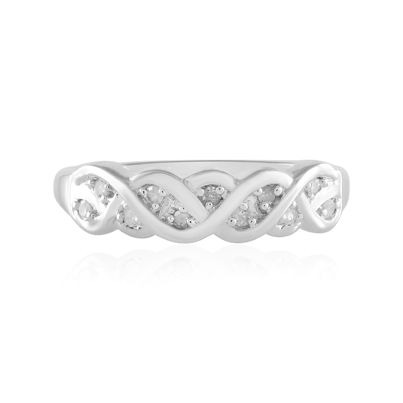 I2 (I) Diamant-Silberring