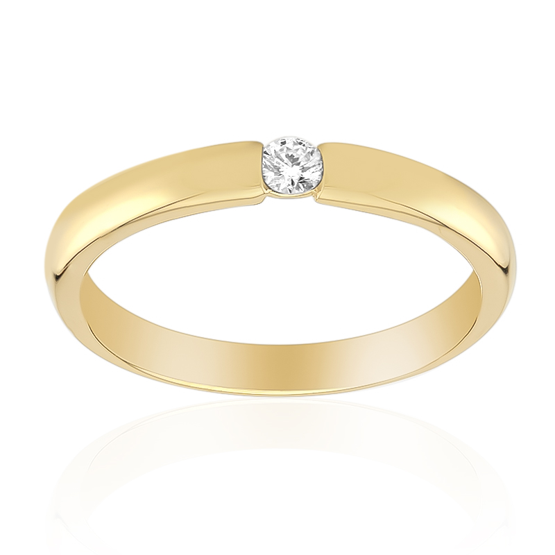 SI1 (G) Brillant-Silberring (Annette)