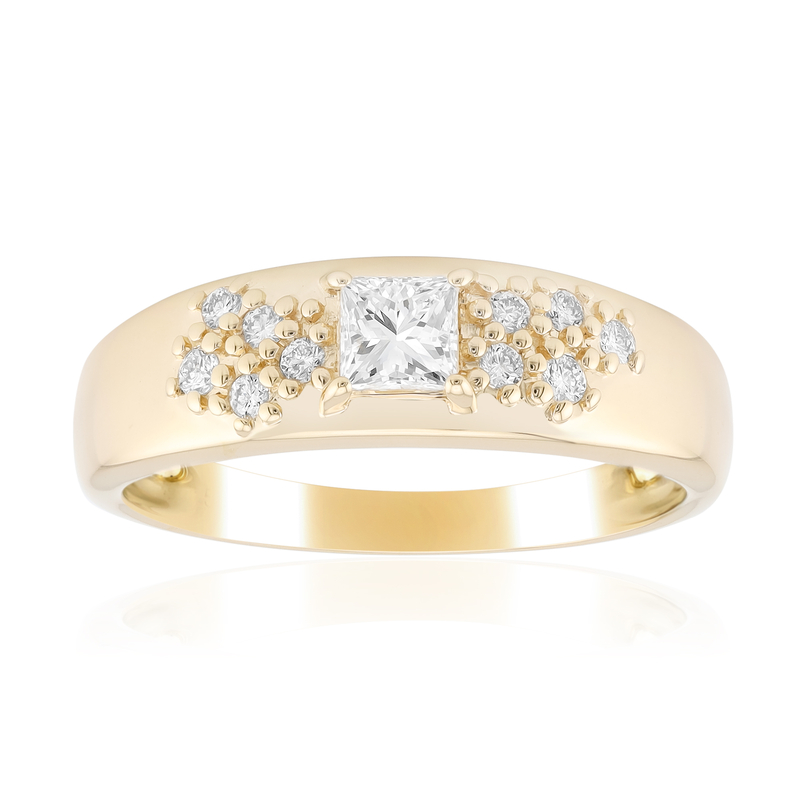 SI1 (G) Diamant-Goldring (Annette)
