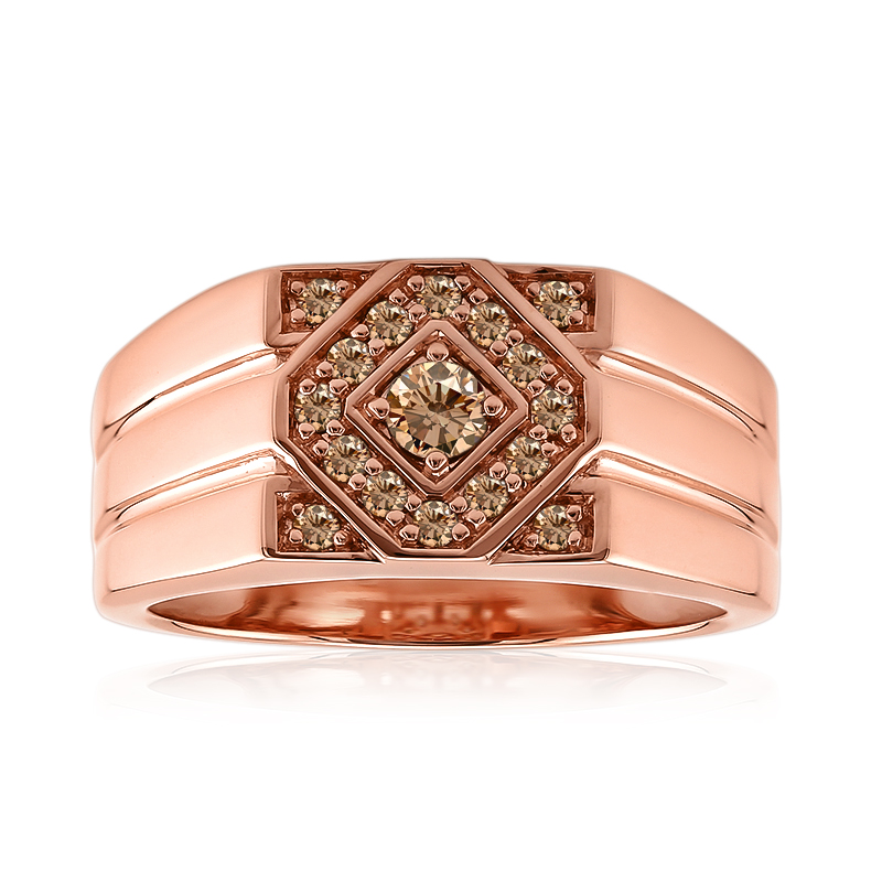 SI1 Argyle-Rose de France-Brillant-Herren-Goldring (Annette)