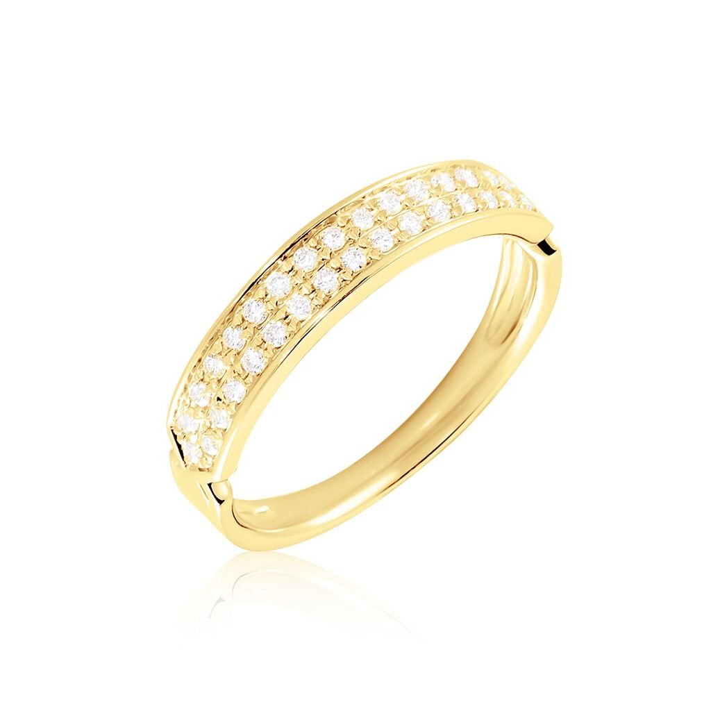 🦚 Emily Damen Ring Gold 585 (14 Karat) Diamant Weiß 0,15 ct, Ring mit Stein