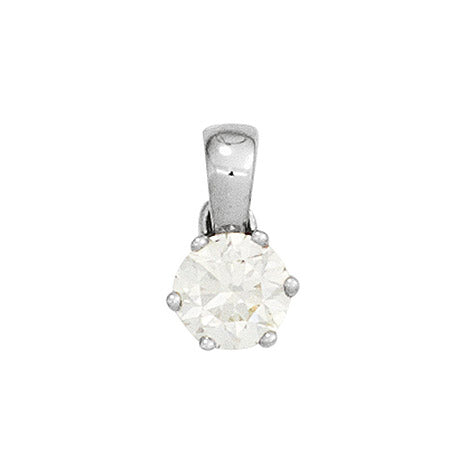 Anhänger 585 Gold Weißgold 1 Diamant Brillant 0 20ct. Solitär Diamantanhänger