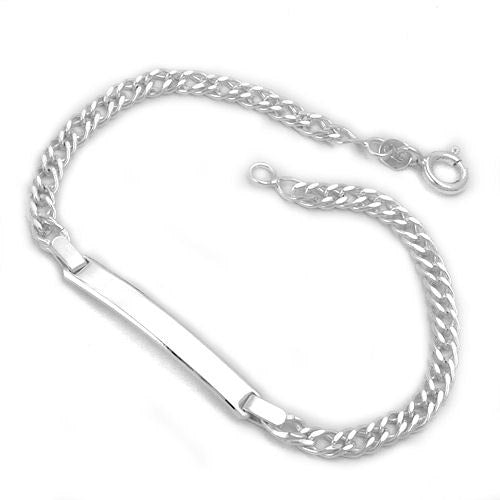 Armband Schildband Armband Zwillingspanzer 925