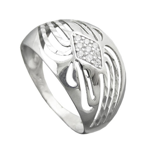 Ring mit Zirkonia Silber 925 - 60