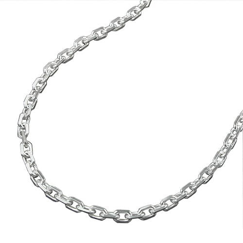Kette Anker 8x diamantiert Silber 925 - 45