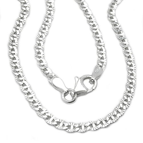 Kette Fantasie diamantiert Silber 925 - 42
