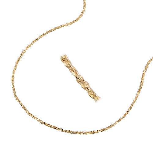 Kette Fantasie diamantiert Gold 585 - 45