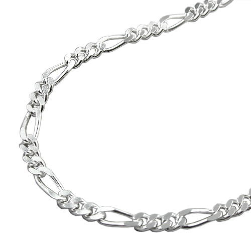 Kette Figaro Panzer 45cm Silber 925 - 50