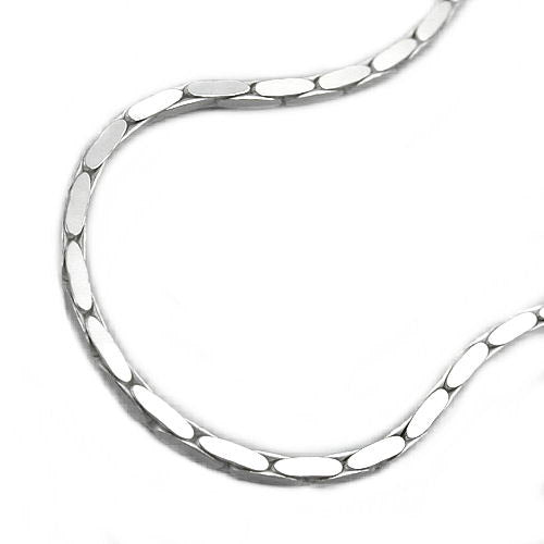 Kette Kobra 4x diamantiert Silber 925 - 45