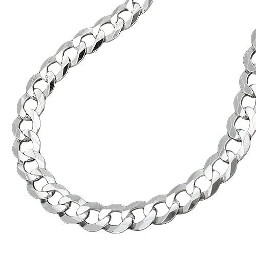 Kette Panzer flach Silber 925 - 55