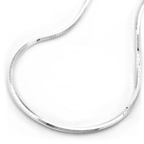 Kette Schlange 5kant diam Silber 925 - 45
