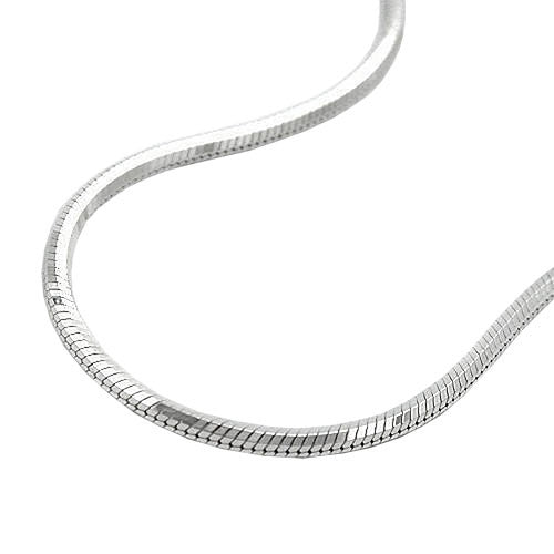 Kette Schlange 5kant diam Silber 925 - 38