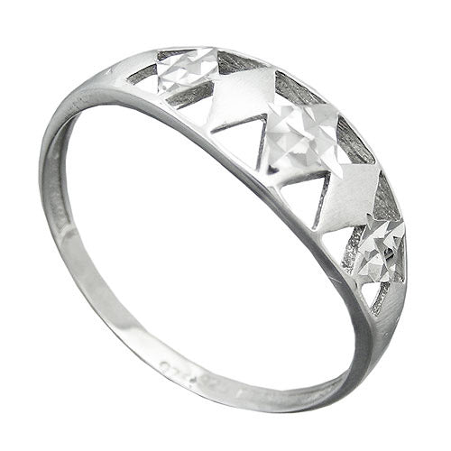 Ring diamantiert rhodiniert Silber 925 - 59