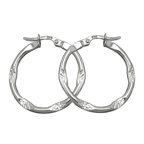 Creolen diamantiert Silber 925