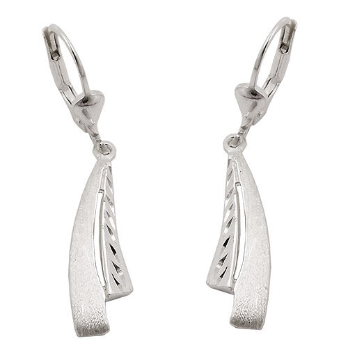 Ohrringe Brisur matt-glänzend Silber 925