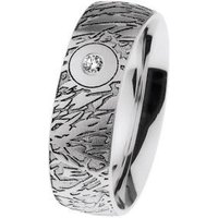 Ernstes Design Damen Trauring Größe 55 Silber R676-55