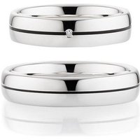 Bruno Banani Trauring Schmuck Geschenk, Ehering Hochzeit Damenring Herrenring, wahlweise mit oder ohne Brillant, Made in Germany silberfarben