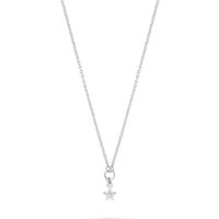 Esprit Silberkette ESPRIT Damen-Kette 925er Silber 1 Diamant silberfarben