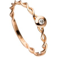 JOBO Diamantring Ring mit Diamant, 585 Roségold goldfarben