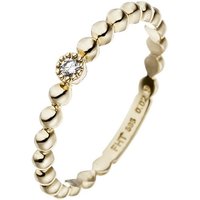 JOBO Diamantring, 585 Gold mit Diamant 0,02 ct. gelb|goldfarben