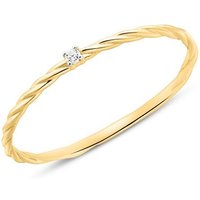Unique Diamantring Ring für Damen von Unique aus 14K Gold mit Diamant goldfarben