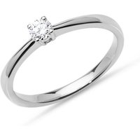 Unique Verlobungsring Weißgold Verlobungsring Diamant 0,15 ct. VR0135 (Größe: 48mm) silberfarben