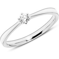 Unique Goldring 14K Weißgold Verlobungsring Diamant silberfarben