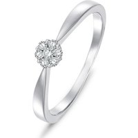 CHRIST Diamantring CHRIST Damen-Damenring 7 Diamant, mit Brillanten goldfarben