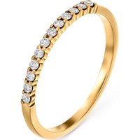 CHRIST Diamantring CHRIST Damen-Damenring 12 Diamant gelb|goldfarben