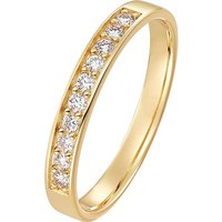 CHRIST Diamantring CHRIST Damen-Damenring 585er Gelbgold 10 Diamant gelb|goldfarben