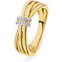 CHRIST Diamantring CHRIST Damen-Damenring 585er Gelbgold 18 Diamant gelb|goldfarben