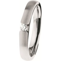 Ernstes Design Fingerring Ernstes Design Ring R508.55 Edelstahl mit Brillant