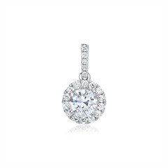 🦚 Halo Anhänger 750er Weißgold mit Diamanten