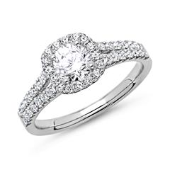 🦚 Ring 950er Platin mit Diamanten