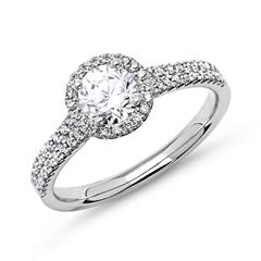 🦚 Ring 950er Platin mit Brillanten